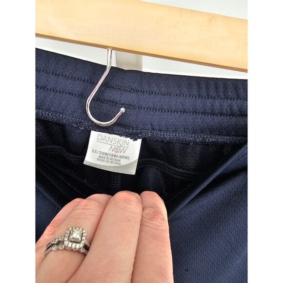 Danskin Now Women's Blue Lace Closer Elastic Waist High Rise Pants Size 2X/2XG - Picture 3 of 4